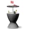 Serenelife Cool Bar Outdoor Patio Furniture and Hot Tub Side Table with 7.5 Gallon Beer and Wine Cooler (Black) SLBUB795 - alternate 3